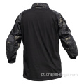 Black Multicam Combat Shirt Pads Pads Tactical Jersey